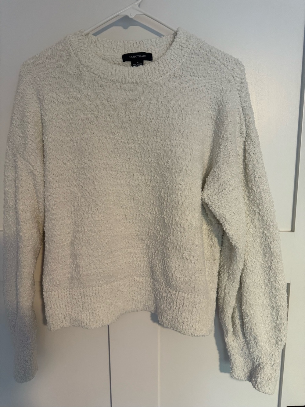 Sanctuary Cream Cozy Bouclé Sweater